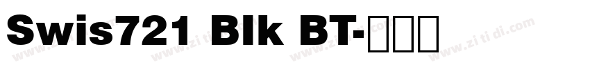 Swis721 BIk BT字体转换